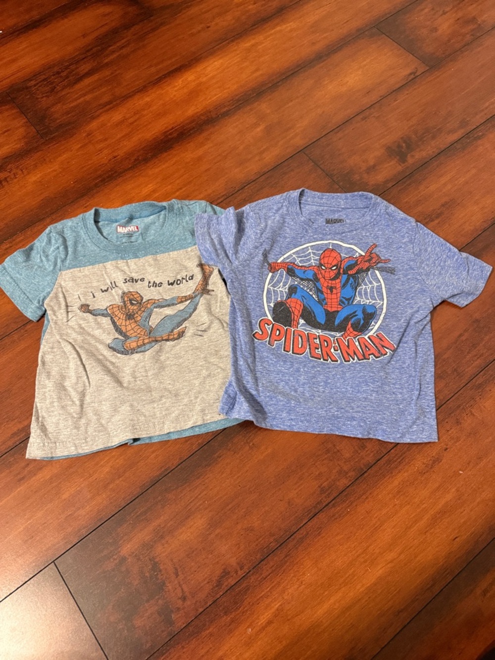 Marvel Spider-Man Tees - Heather Gray & Heather Blue